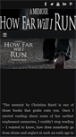 Mobile Screenshot of howfarwillirun.com